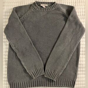 J. Crew Grey Cotton Knit Pullover